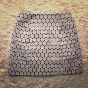 J. Crew Polka Dot Above The Knee Pencil Skirt 0